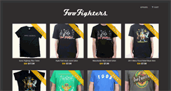 Desktop Screenshot of foofighters.bandtshirts.com.au